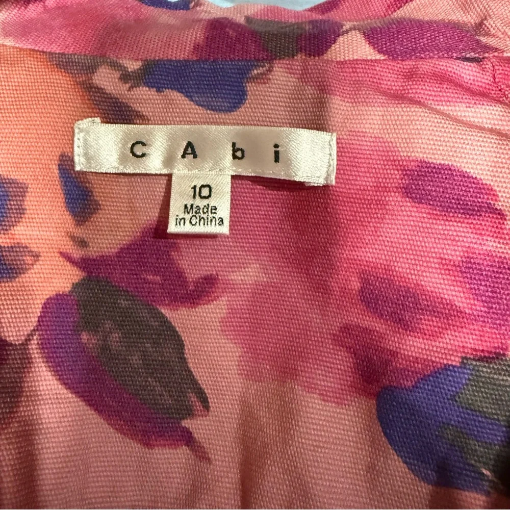 CAbi Pink Floral Blazer
